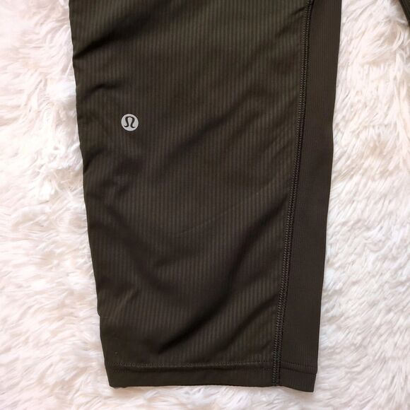 Lululemon Dance Studio Crop 25" Dark Olive Women's Size 8 - Picture 5 of 11